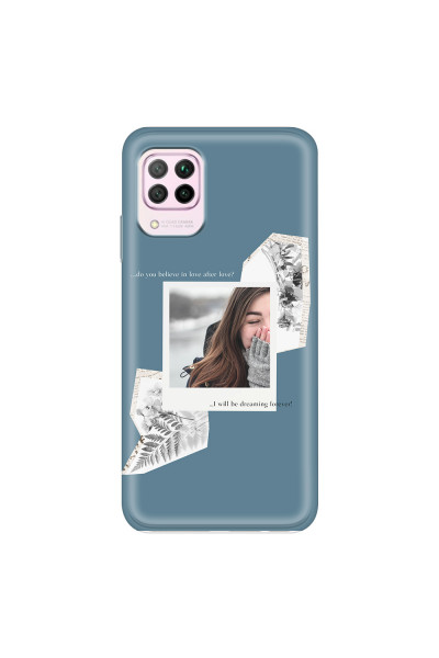 HUAWEI - P40 Lite - Soft Clear Case - Vintage Blue Collage Phone Case