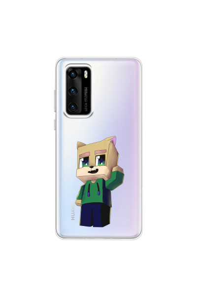 HUAWEI - P40 - Soft Clear Case - Clear Fox Player