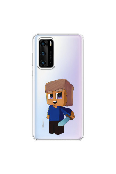 HUAWEI - P40 - Soft Clear Case - Clear Sword Kid