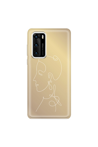 HUAWEI - P40 - Soft Clear Case - Golden Lady