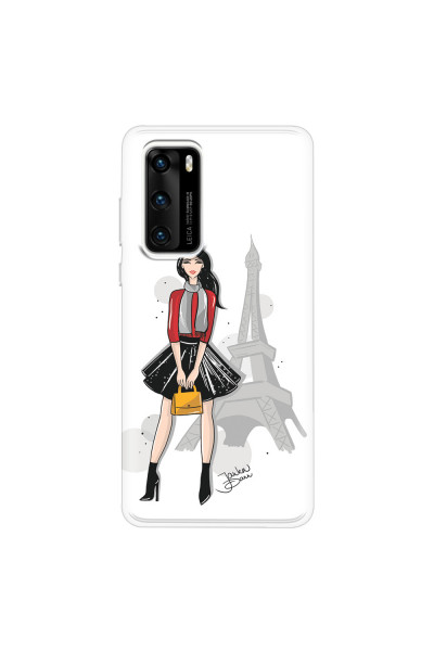 HUAWEI - P40 - Soft Clear Case - Paris With Love
