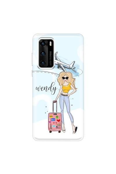 HUAWEI - P40 - Soft Clear Case - Travelers Duo Blonde