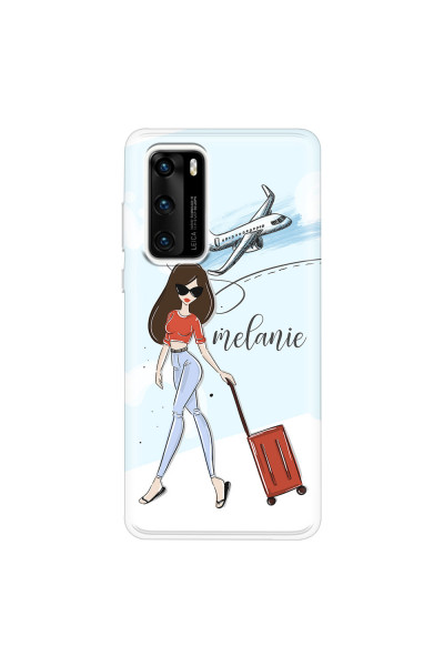 HUAWEI - P40 - Soft Clear Case - Travelers Duo Brunette