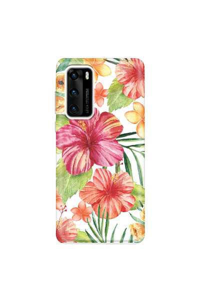 HUAWEI - P40 - Soft Clear Case - Tropical Vibes