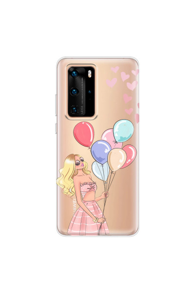 HUAWEI - P40 Pro - Soft Clear Case - Balloon Party