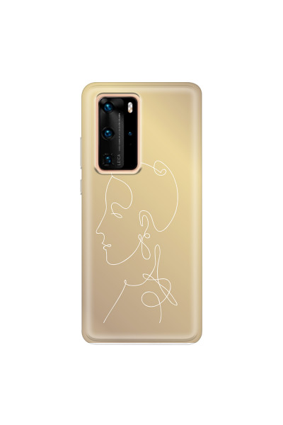 HUAWEI - P40 Pro - Soft Clear Case - Golden Lady