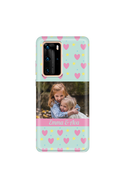 HUAWEI - P40 Pro - Soft Clear Case - Heart Shaped Photo