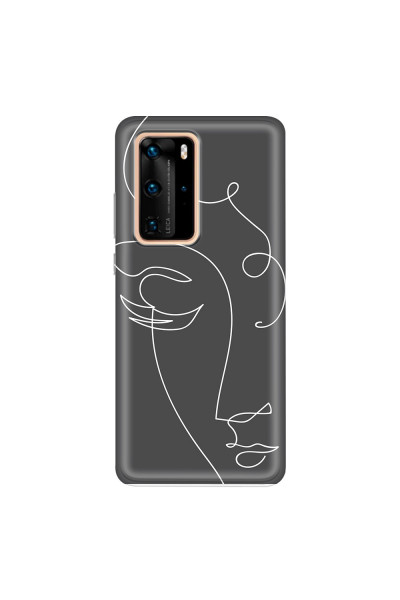 HUAWEI - P40 Pro - Soft Clear Case - Light Portrait in Picasso Style