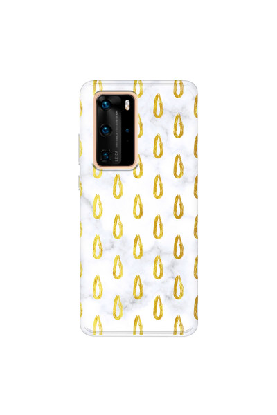 HUAWEI - P40 Pro - Soft Clear Case - Marble Drops