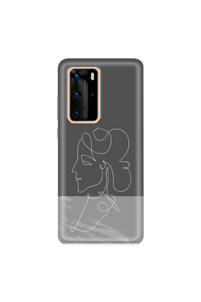 HUAWEI - P40 Pro - Soft Clear Case - Miss Marble