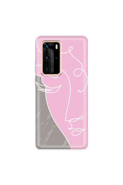HUAWEI - P40 Pro - Soft Clear Case - Miss Pink