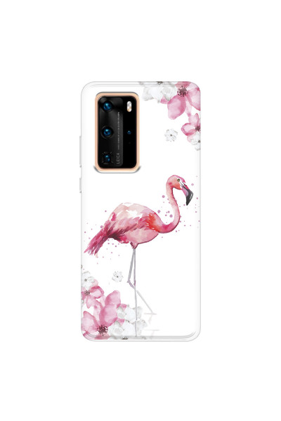 HUAWEI - P40 Pro - Soft Clear Case - Pink Tropes