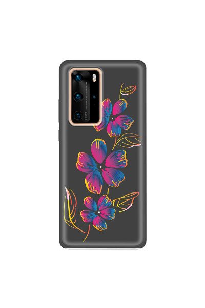 HUAWEI - P40 Pro - Soft Clear Case - Spring Flowers In The Dark