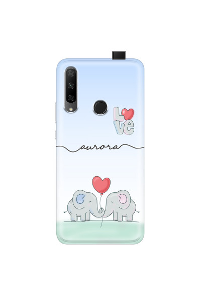 HONOR - Honor 9X - Soft Clear Case - Elephants in Love