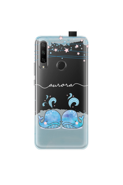 HONOR - Honor 9X - Soft Clear Case - Little Whales White
