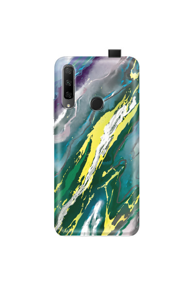 HONOR - Honor 9X - Soft Clear Case - Marble Rainforest Green