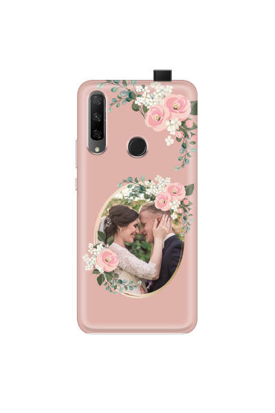HONOR - Honor 9X - Soft Clear Case - Pink Floral Mirror Photo