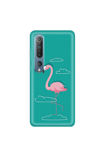 XIAOMI - Mi 10 - Soft Clear Case - Cartoon Flamingo
