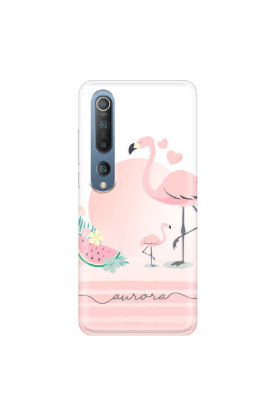 XIAOMI - Mi 10 - Soft Clear Case - Flamingo Vibes Handwritten