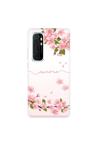 XIAOMI - Mi Note 10 Lite - Soft Clear Case - Sakura Handwritten