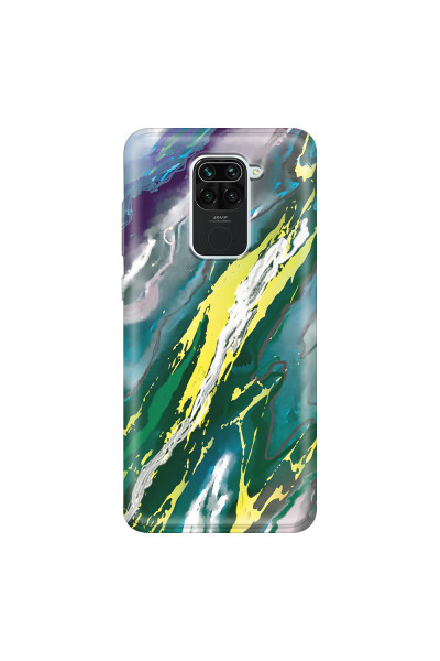 XIAOMI - Redmi Note 9 - Soft Clear Case - Marble Rainforest Green