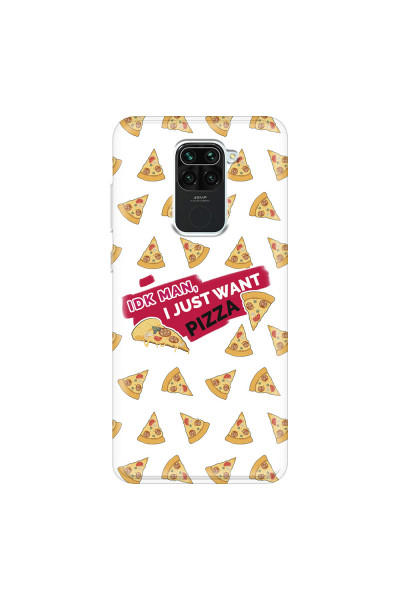 XIAOMI - Redmi Note 9 - Soft Clear Case - Want Pizza Men Phone Case