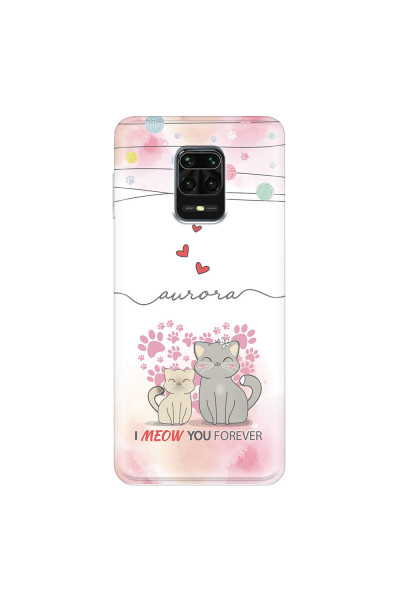 XIAOMI - Redmi Note 9 Pro / Note 9S - Soft Clear Case - I Meow You Forever