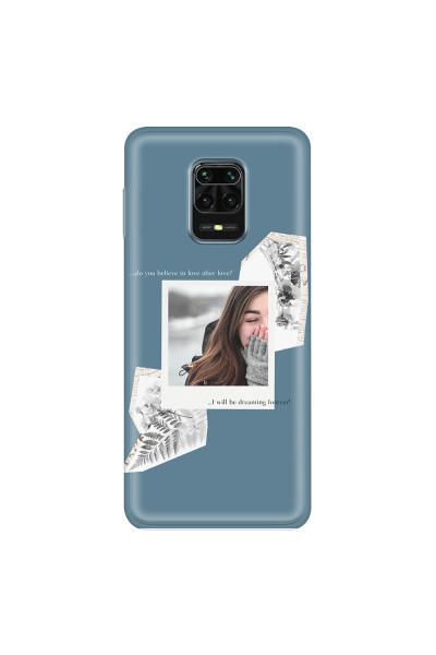 XIAOMI - Redmi Note 9 Pro / Note 9S - Soft Clear Case - Vintage Blue Collage Phone Case