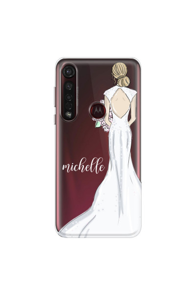 MOTOROLA by LENOVO - Moto G8 Plus - Soft Clear Case - Bride To Be Blonde