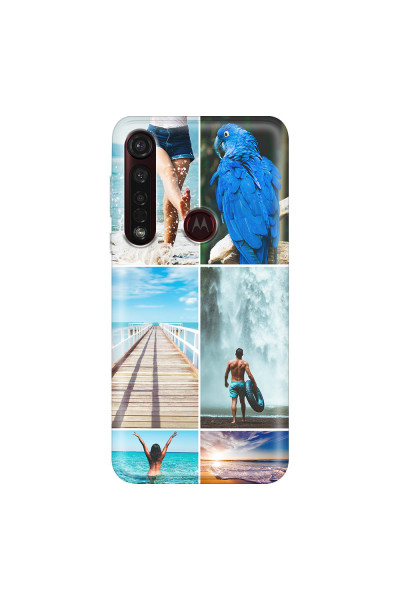 MOTOROLA by LENOVO - Moto G8 Plus - Soft Clear Case - Collage of 6