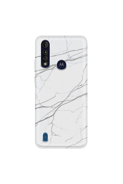 MOTOROLA by LENOVO - Moto G8 Power Lite - Soft Clear Case - Pure Marble Collection V.