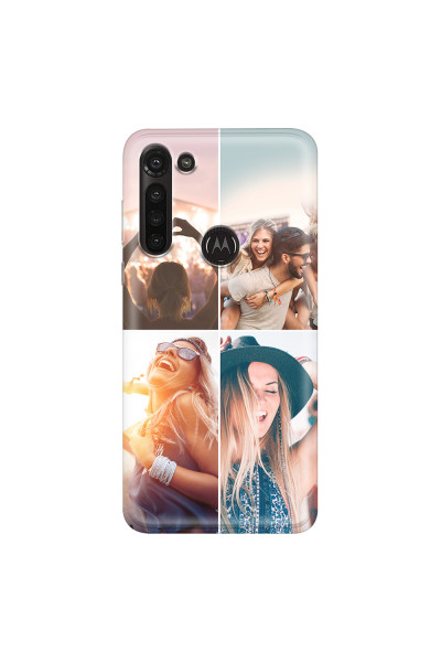MOTOROLA by LENOVO - Moto G8 Power - Soft Clear Case - Collage of 4