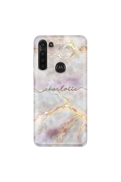 MOTOROLA by LENOVO - Moto G8 Power - Soft Clear Case - Marble Rootage