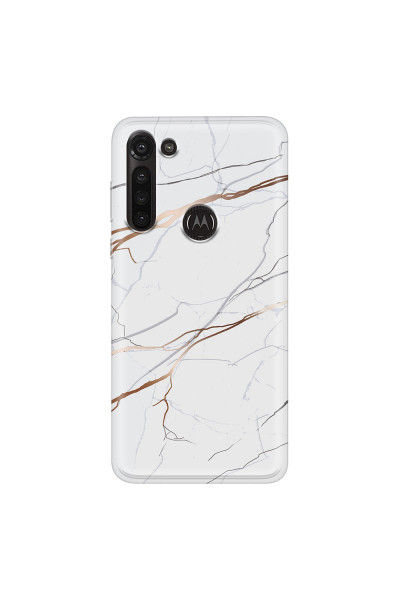 MOTOROLA by LENOVO - Moto G8 Power - Soft Clear Case - Pure Marble Collection IV.