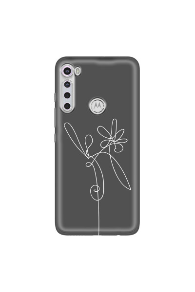 MOTOROLA by LENOVO - Moto One Fusion Plus - Soft Clear Case - Flower In The Dark
