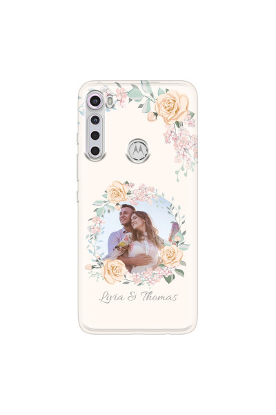 MOTOROLA by LENOVO - Moto One Fusion Plus - Soft Clear Case - Frame Of Roses