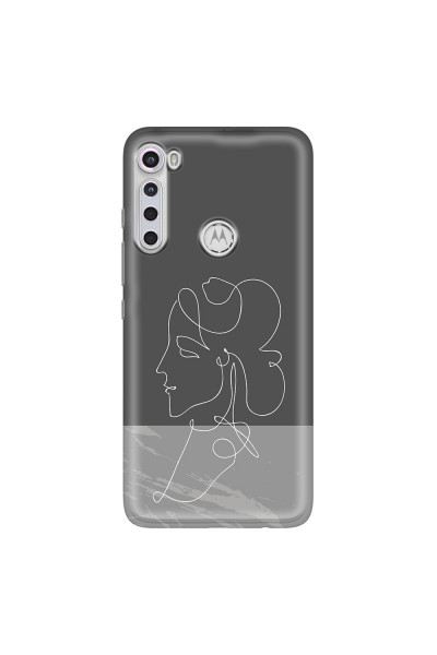 MOTOROLA by LENOVO - Moto One Fusion Plus - Soft Clear Case - Miss Marble