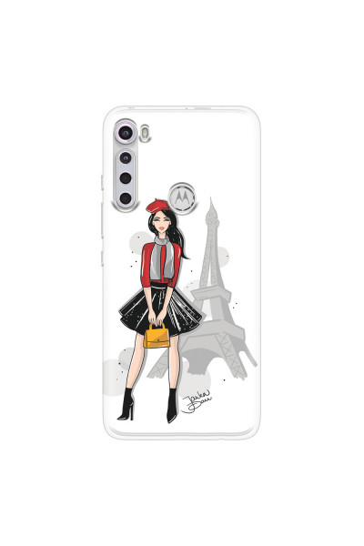 MOTOROLA by LENOVO - Moto One Fusion Plus - Soft Clear Case - Paris With Love
