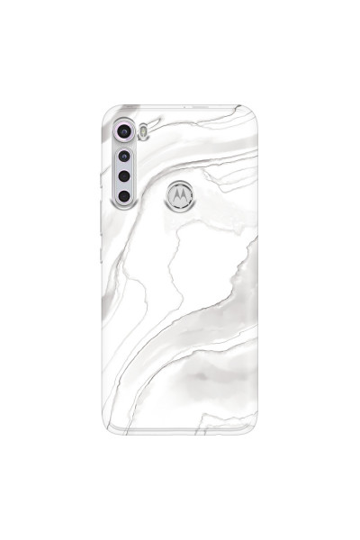 MOTOROLA by LENOVO - Moto One Fusion Plus - Soft Clear Case - Pure Marble Collection III.
