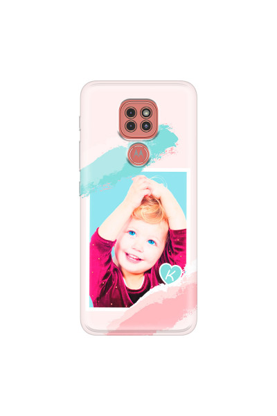 MOTOROLA by LENOVO - Moto G9 Play - Soft Clear Case - Kids Initial Photo