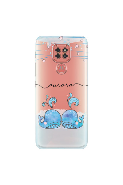 MOTOROLA by LENOVO - Moto G9 Play - Soft Clear Case - Little Whales