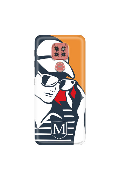 MOTOROLA by LENOVO - Moto G9 Play - Soft Clear Case - Sailor Gentleman