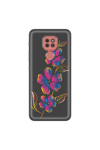 MOTOROLA by LENOVO - Moto G9 Play - Soft Clear Case - Spring Flowers In The Dark