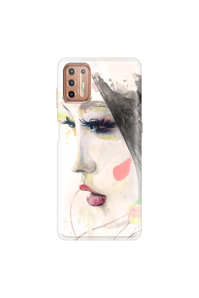MOTOROLA by LENOVO - Moto G9 Plus - Soft Clear Case - Face of a Beauty