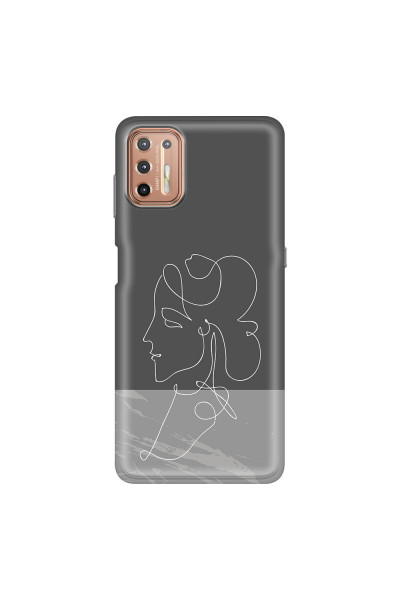 MOTOROLA by LENOVO - Moto G9 Plus - Soft Clear Case - Miss Marble