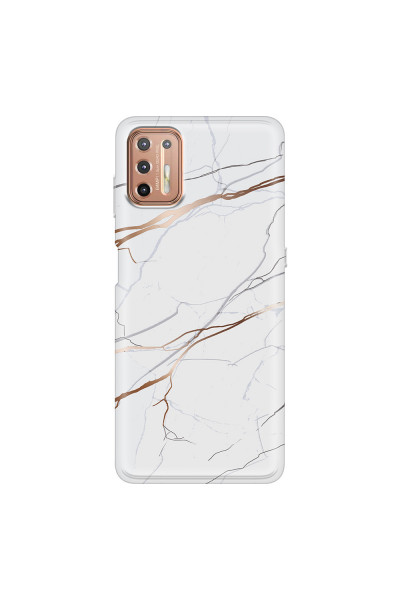 MOTOROLA by LENOVO - Moto G9 Plus - Soft Clear Case - Pure Marble Collection IV.