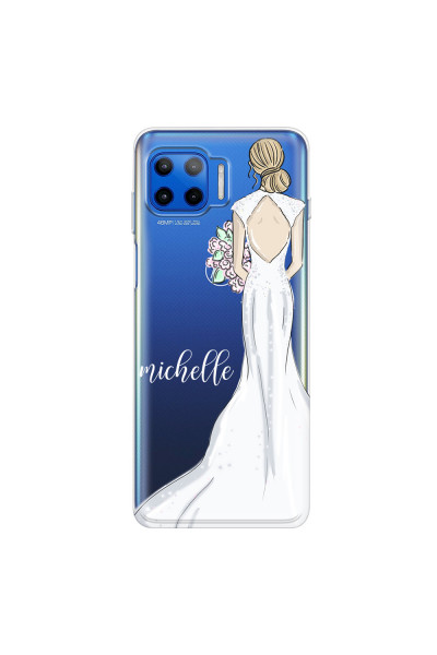 MOTOROLA by LENOVO - Moto G 5G Plus - Soft Clear Case - Bride To Be Blonde