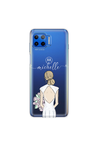 MOTOROLA by LENOVO - Moto G 5G Plus - Soft Clear Case - Bride To Be Blonde II.