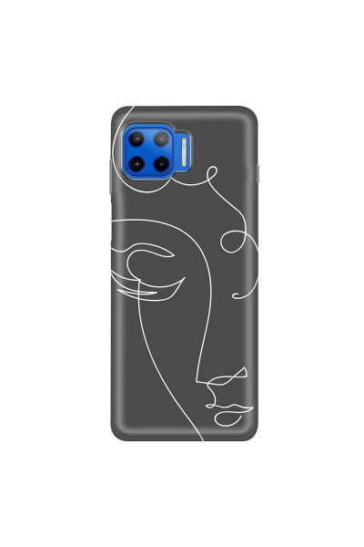 MOTOROLA by LENOVO - Moto G 5G Plus - Soft Clear Case - Light Portrait in Picasso Style
