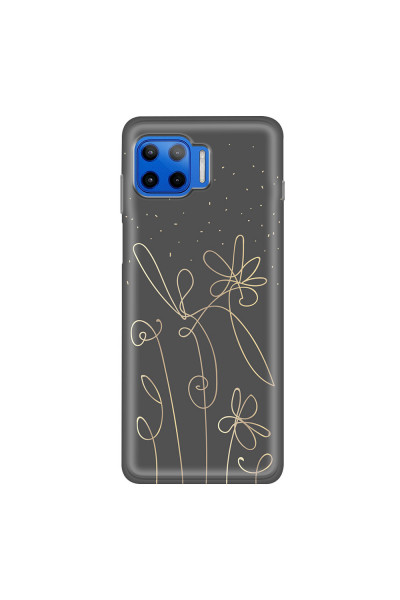 MOTOROLA by LENOVO - Moto G 5G Plus - Soft Clear Case - Midnight Flowers